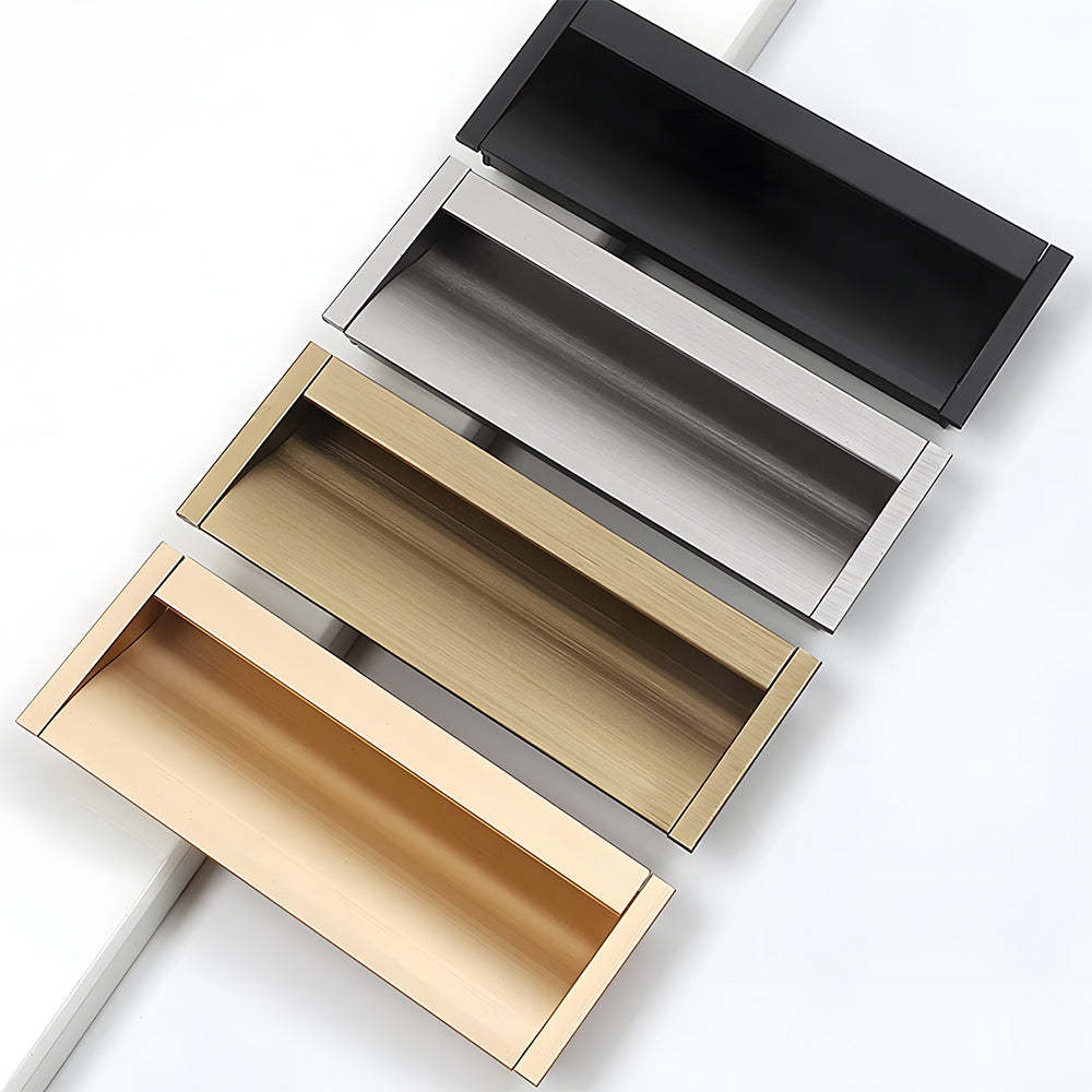 Modern Extended Solid Invisible Concealed Cabinet Pull Handle