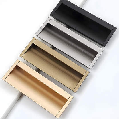 Modern Extended Solid Invisible Concealed Cabinet Pull Handle