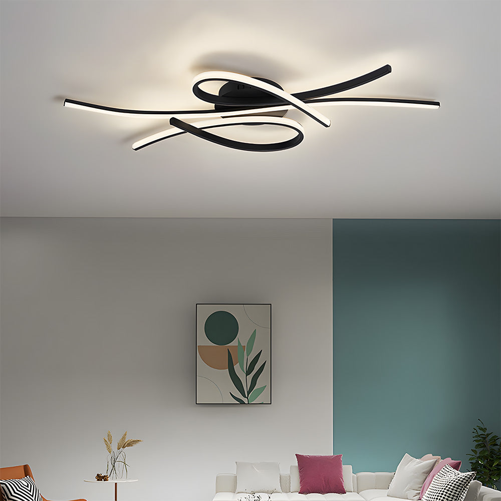 Unique Creative Musical Notes LED Ceiling Lamp