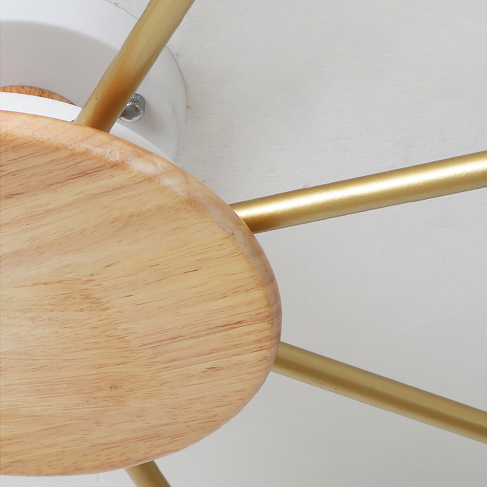 Modern Multi-Bulb Round LED Ceiling Light for Bedroom