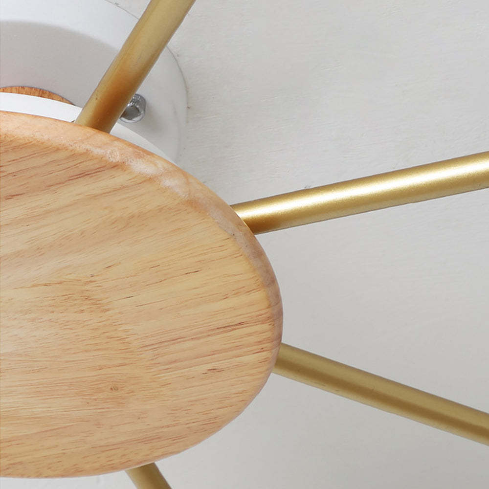 Modern Multi-Bulb Round LED Ceiling Light for Bedroom