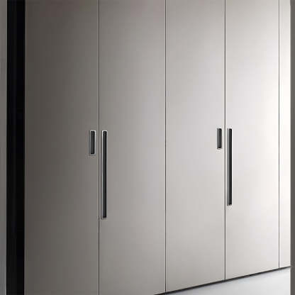 Modern Slotted Recessed Concealed Sliding Door Cabinet Handles