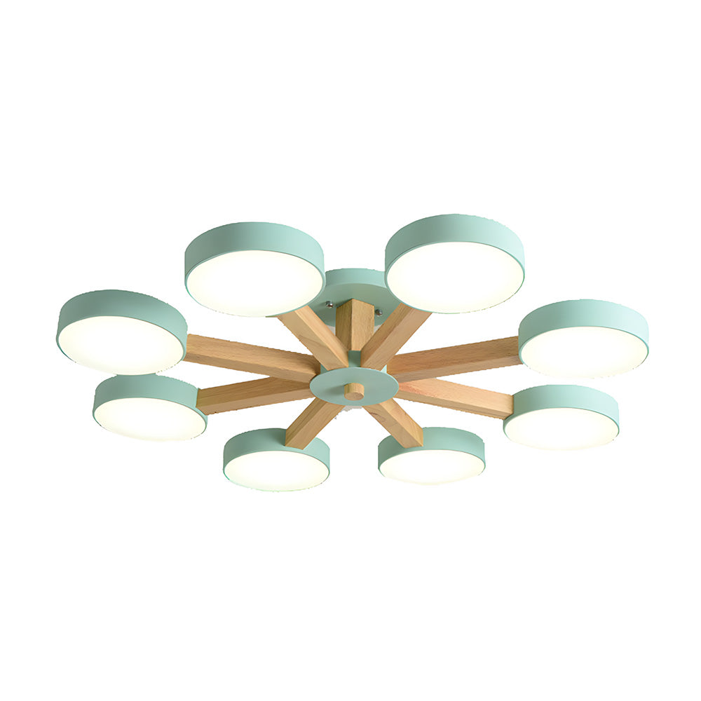 Nordic Multi-Ring LED Ceiling Light for Living Room