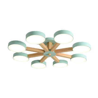 Nordic Multi-Ring LED Ceiling Light for Living Room