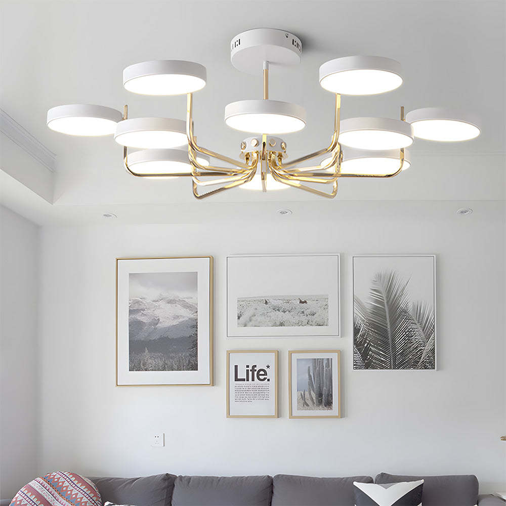 Nordic Iron LED Ceiling Light for Living Room