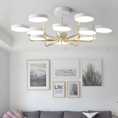 Nordic Iron LED Ceiling Light for Living Room