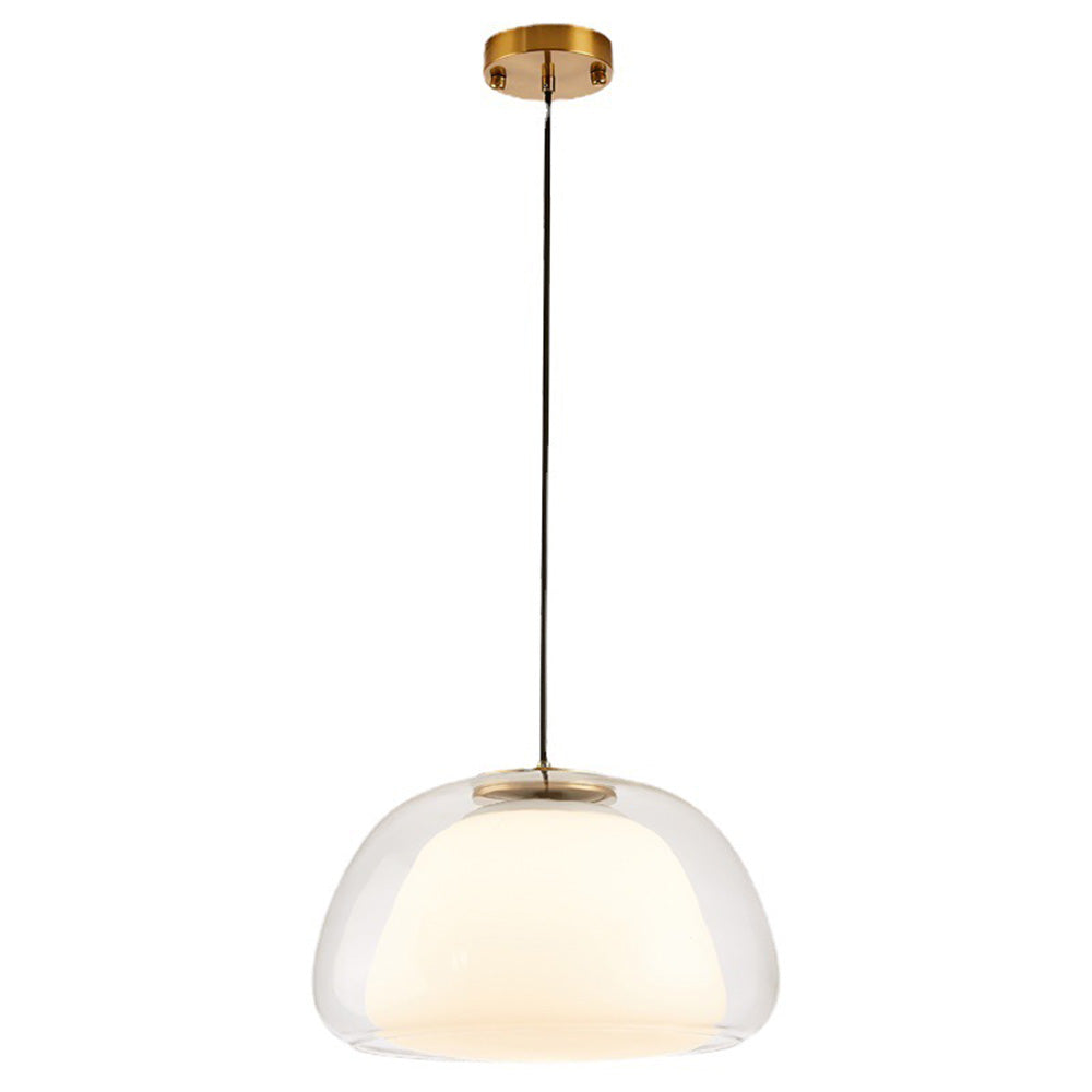 Modern Milk Glass Jelly Pendant Light -Homdiy