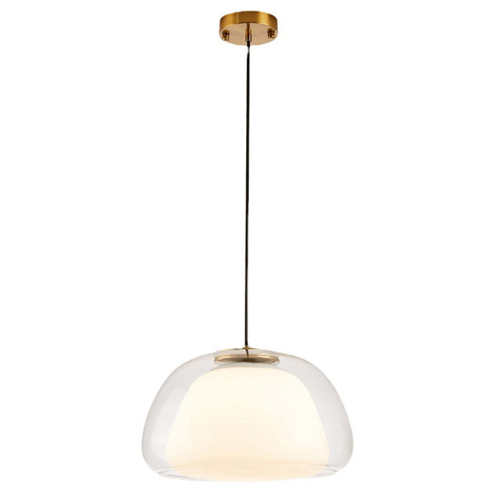 Modern Milk Glass Jelly Pendant Light -Homdiy