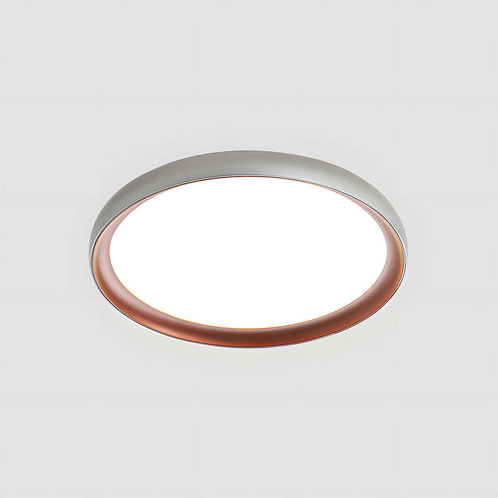 Nordic Creativity Brown Round LED Bedroom Ceiling Lamp
