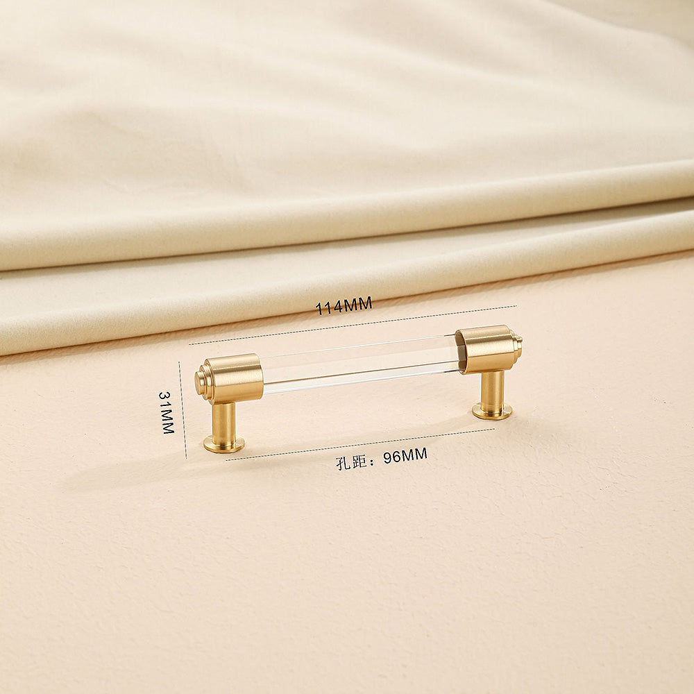  Decorative Brass Crystal Wooden Drawer Pulls