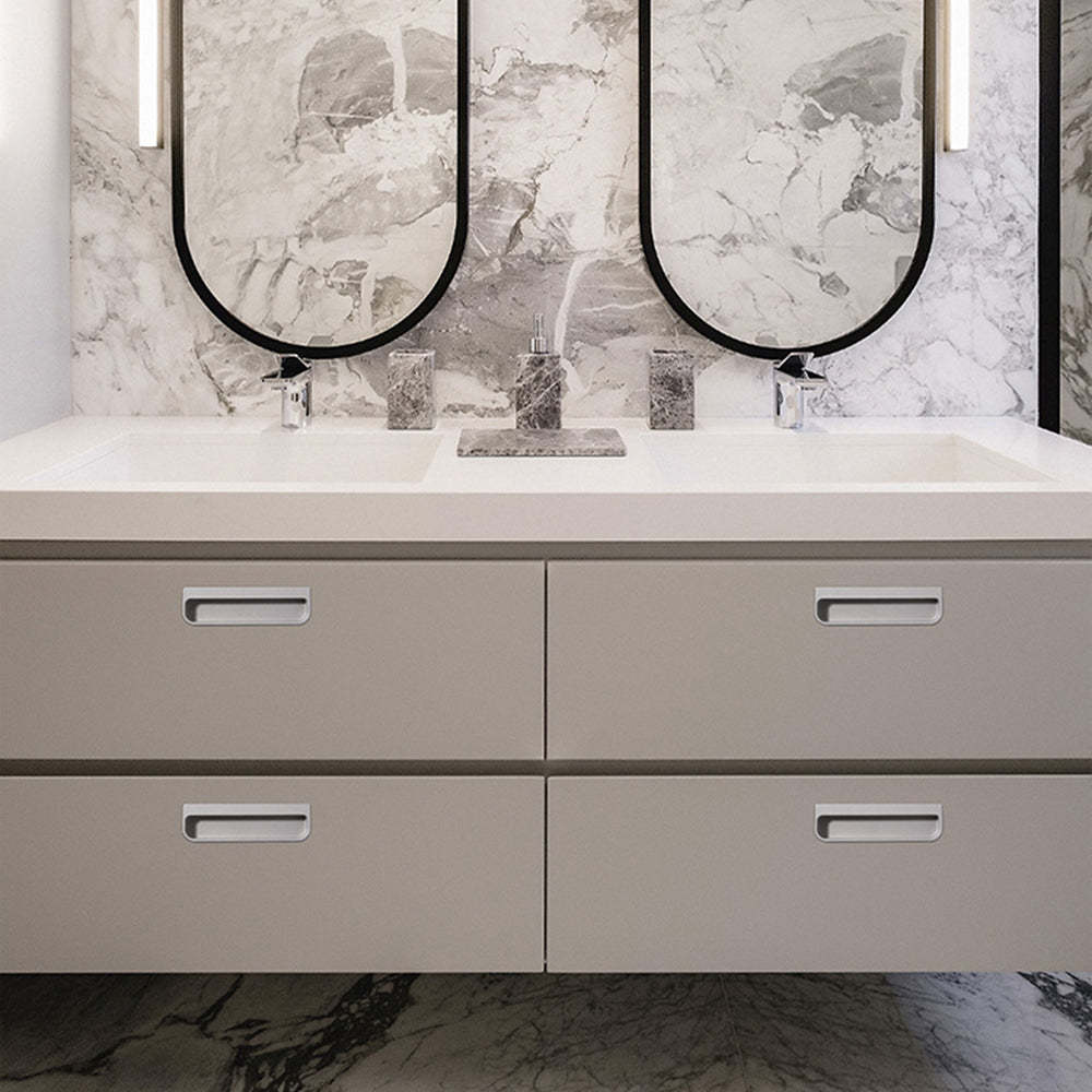 Rounded Corners Modern Multi-color Recessed Handles