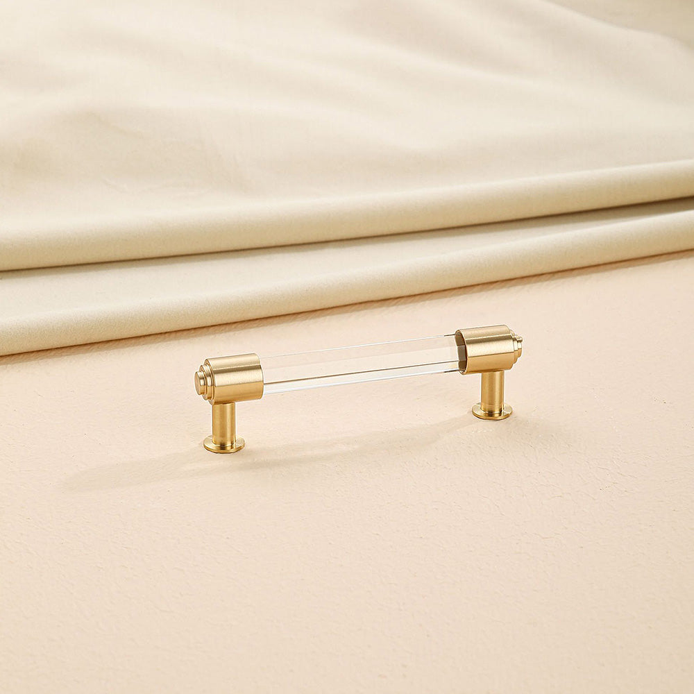  Decorative Brass Crystal Wooden Drawer Pulls