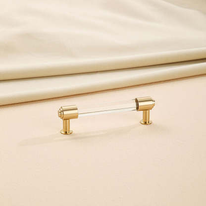  Decorative Brass Crystal Wooden Drawer Pulls