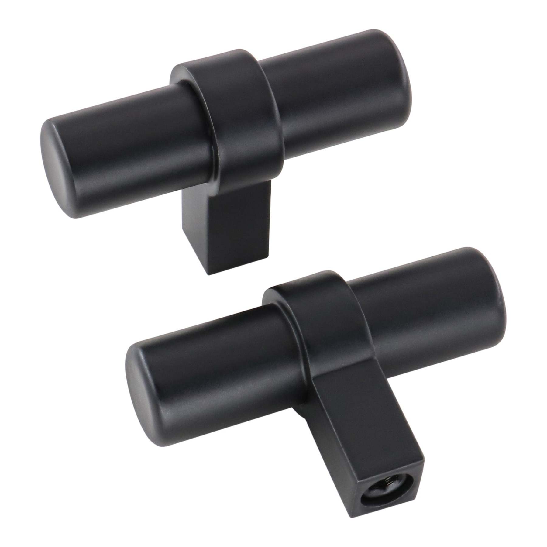 12 Pack Flat Black Kitchen Hardware Cupboard Handles And Pulls(LST16BK) -Homdiy