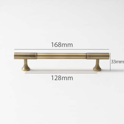 Linear Knurled Solid Brass Cabinet Handles and Knobs -Homdiy