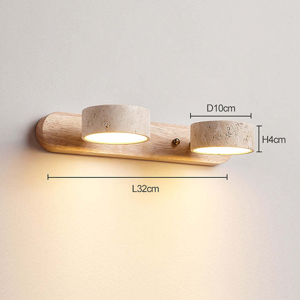 Wood Rustic Simple Stylish Vanity Wall Light -Homdiy
