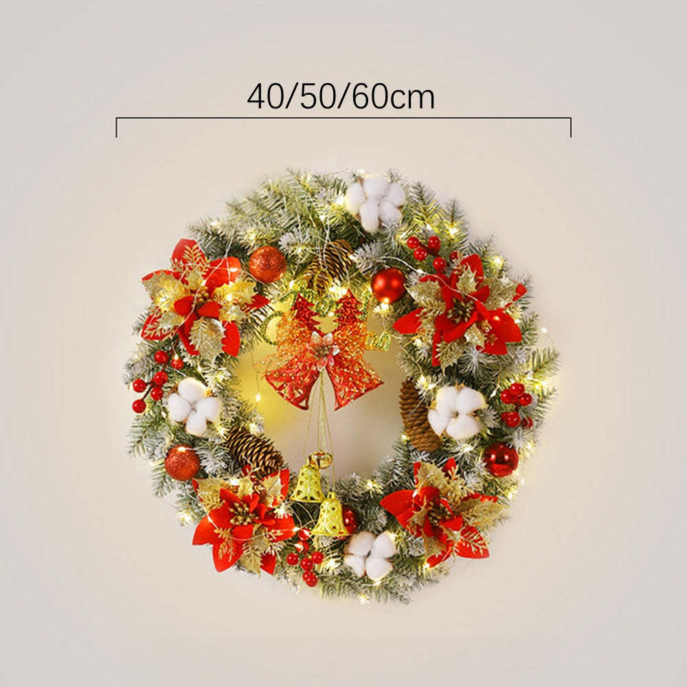 Christmas Wreath Bell Ball Lightings LED Wall Light