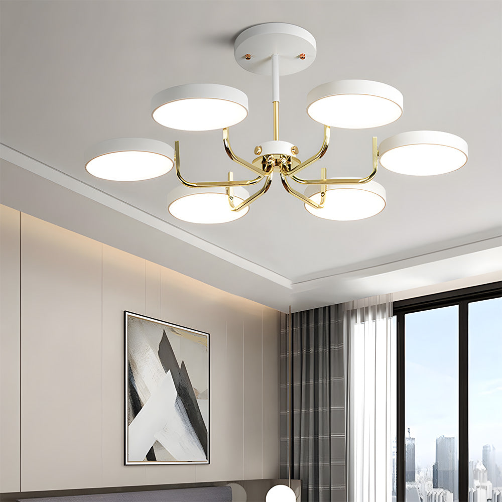 Nordic Iron LED Ceiling Light for Living Room