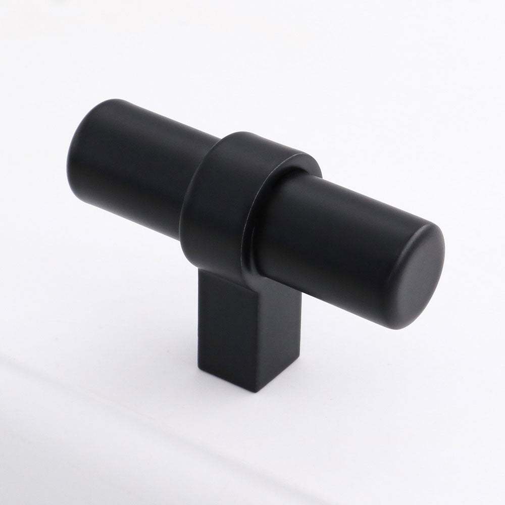 1 Pack Black Cabinet Handles Black Drawer Pulls for Kitchen (LST16BK) -Homdiy