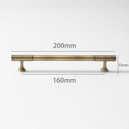 Linear Knurled Solid Brass Cabinet Handles and Knobs -Homdiy