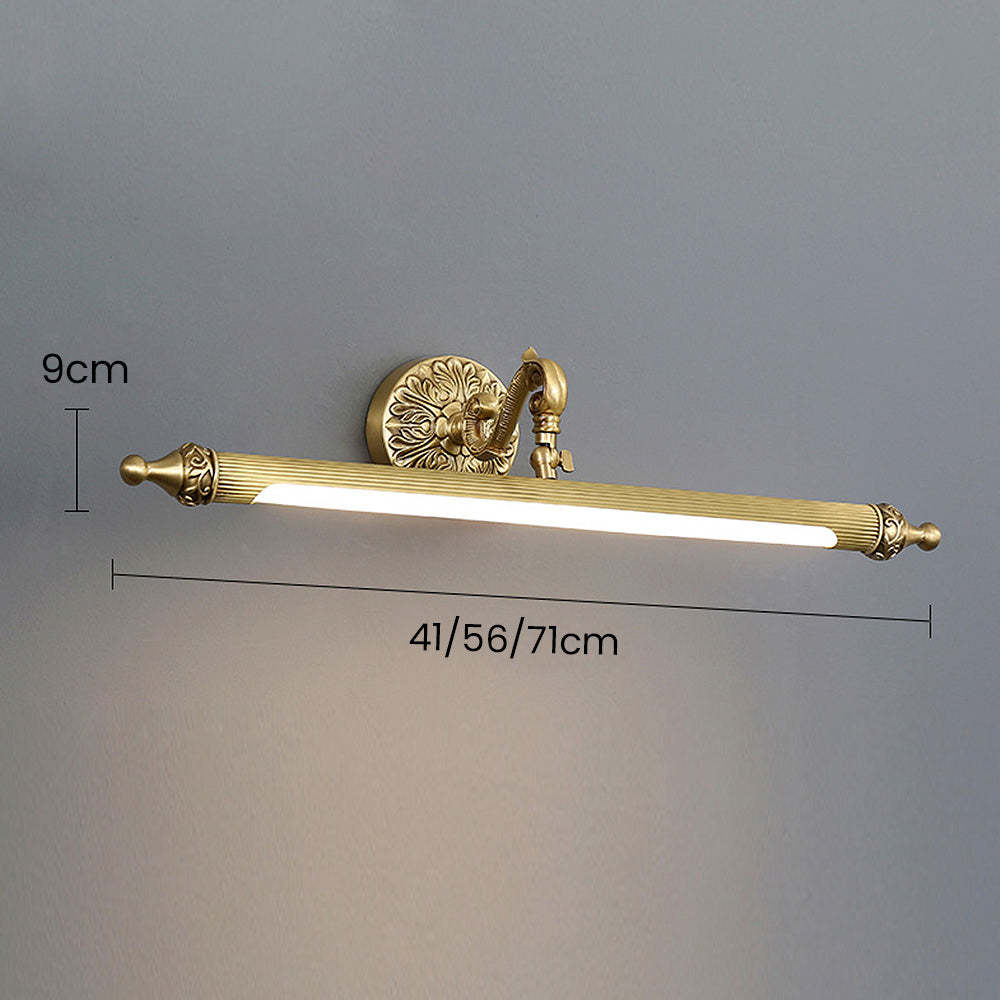 Vintage Design Gold Metal Bathroom Vanity Wall Light -Homdiy