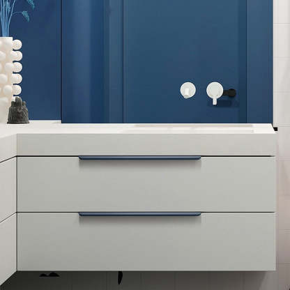 Aluminum Alloy Round Arc Shape Invisible Handle For Cabinet