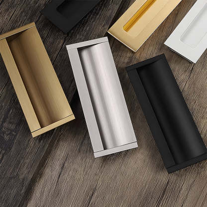 Modern Extended Solid Invisible Concealed Cabinet Pull Handle