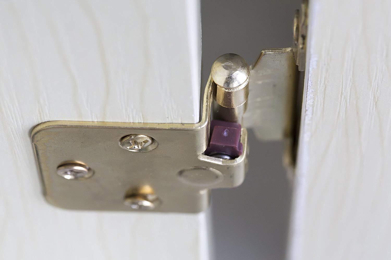 (5 pairs) Variable Overlay Brushed Hinges Face Mount (SCH30BB ) -Homdiy