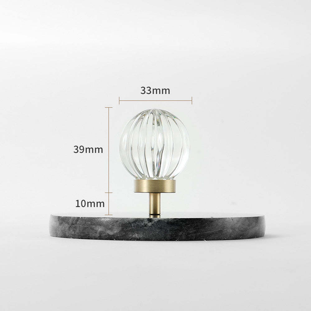 Modern Gold White Crystal Drawer Knobs Drop Handles -Homdiy