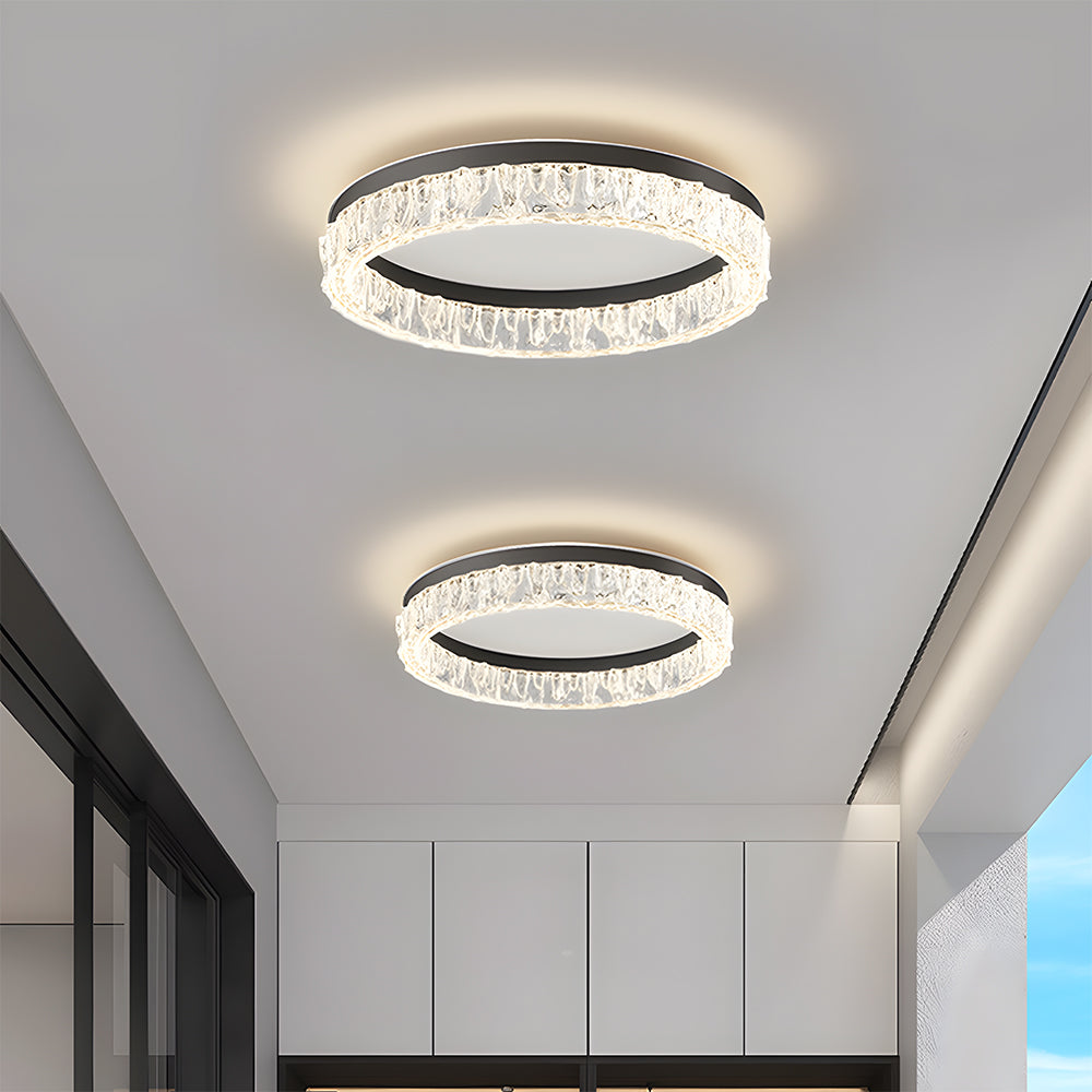 Modern Round Crystal LED Ceiling Light Fixtures