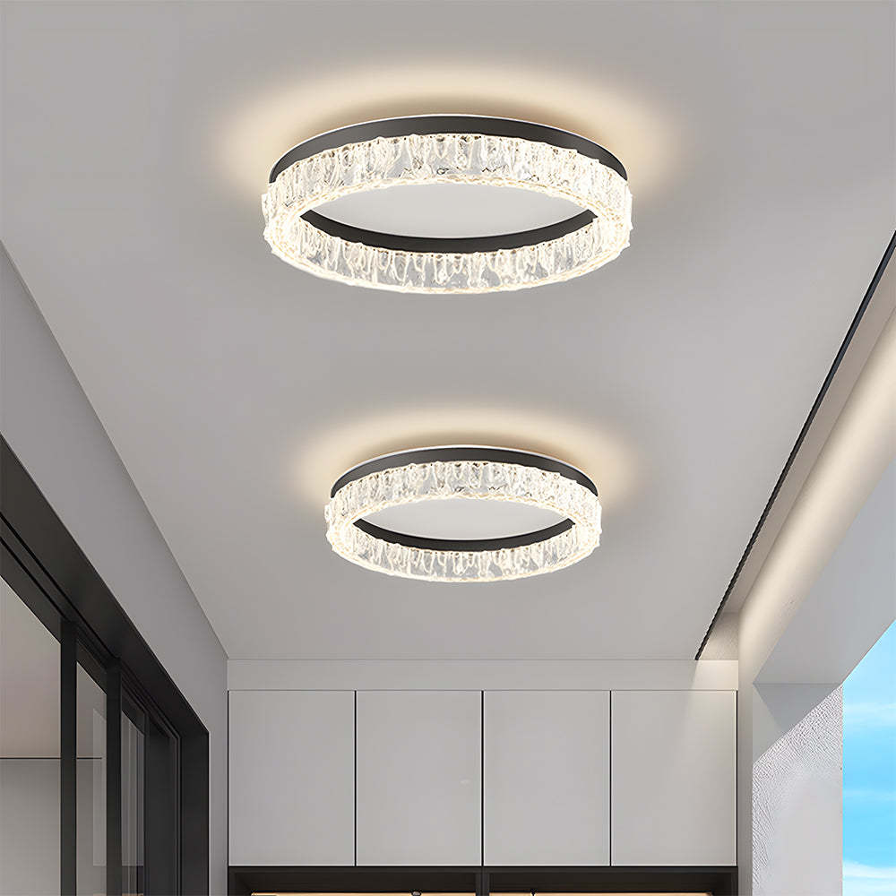 Modern Round Crystal LED Ceiling Light Fixtures
