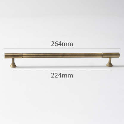 Linear Knurled Solid Brass Cabinet Handles and Knobs -Homdiy