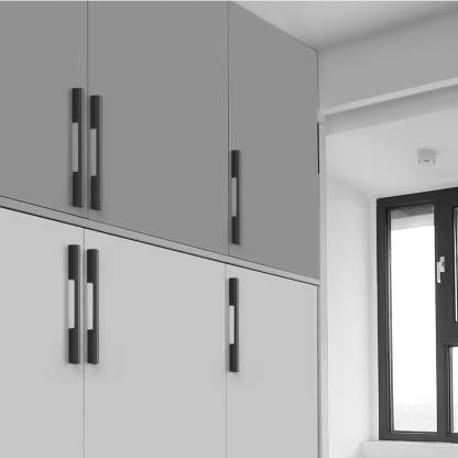 Solid Aluminum Alloy Modern Slimline Gold Cabinet and Drawer Handles