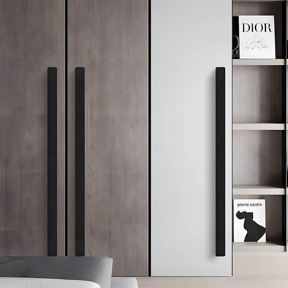 Modern Matte Black Aluminum Alloy Cabinet Pulls