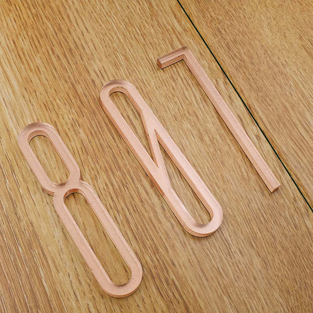 Modern Acrylic Address House Number -Homdiy