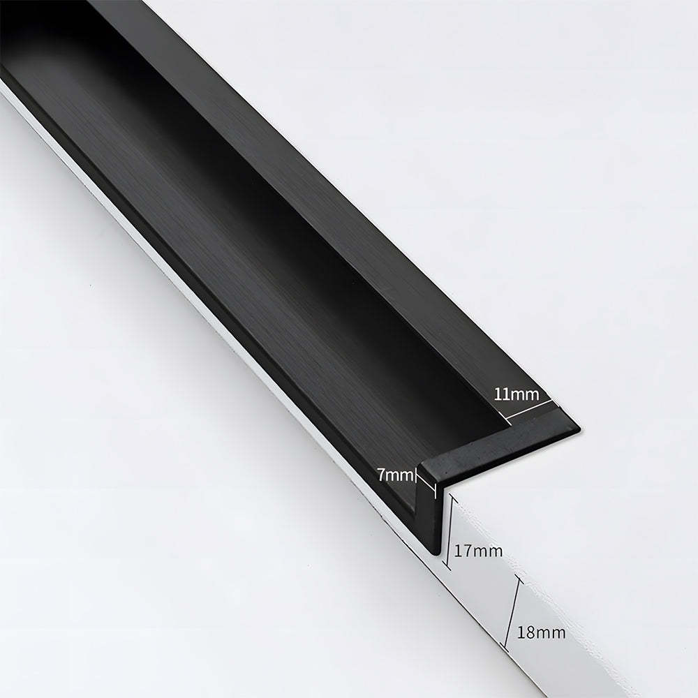 Contemporary Aluminum Alloy Finger Edge Pulls