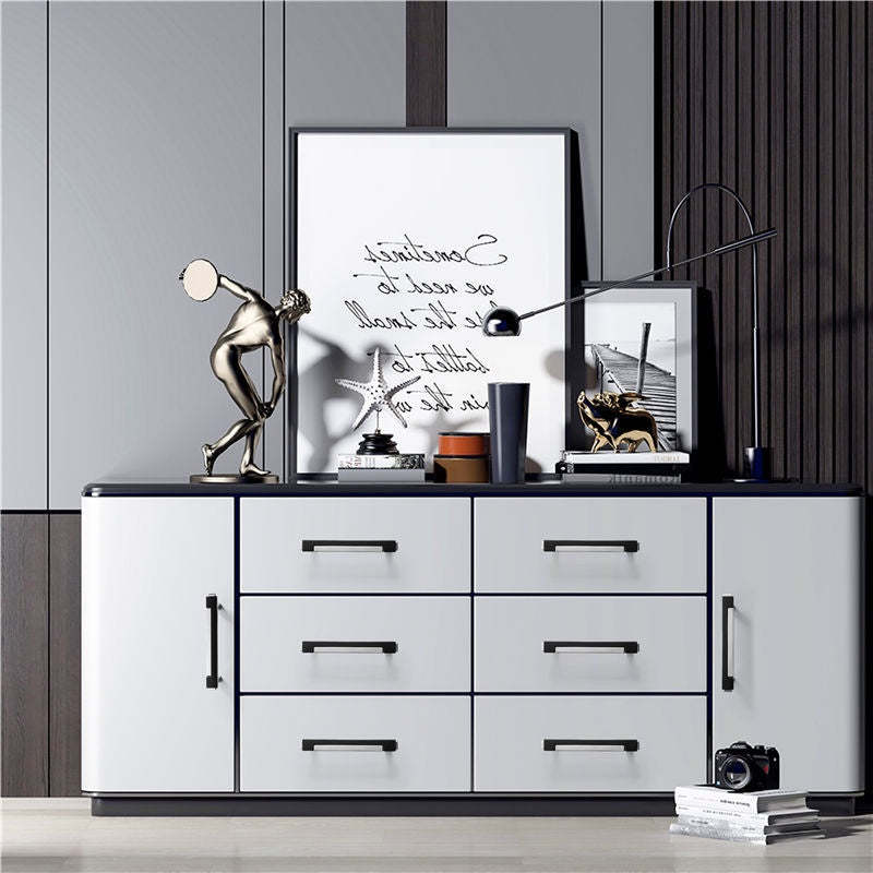 Zinc Alloy Modern Gold Black Chrome Kitchen Handles