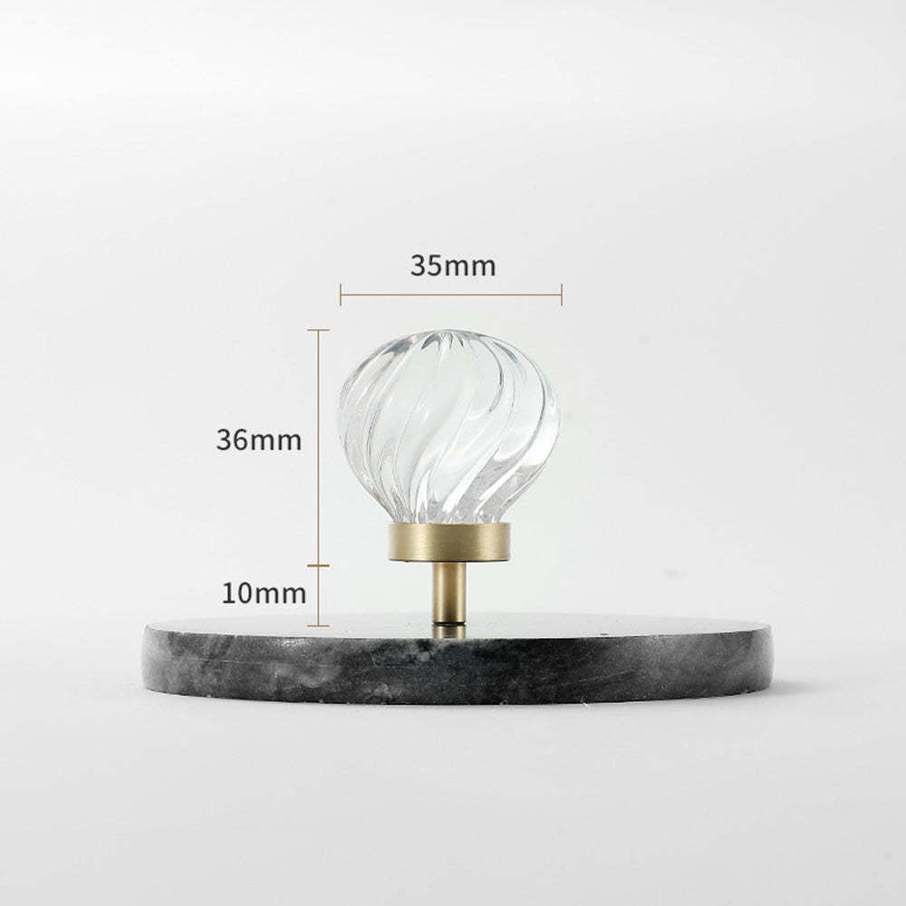 Modern Gold White Crystal Drawer Knobs Drop Handles -Homdiy