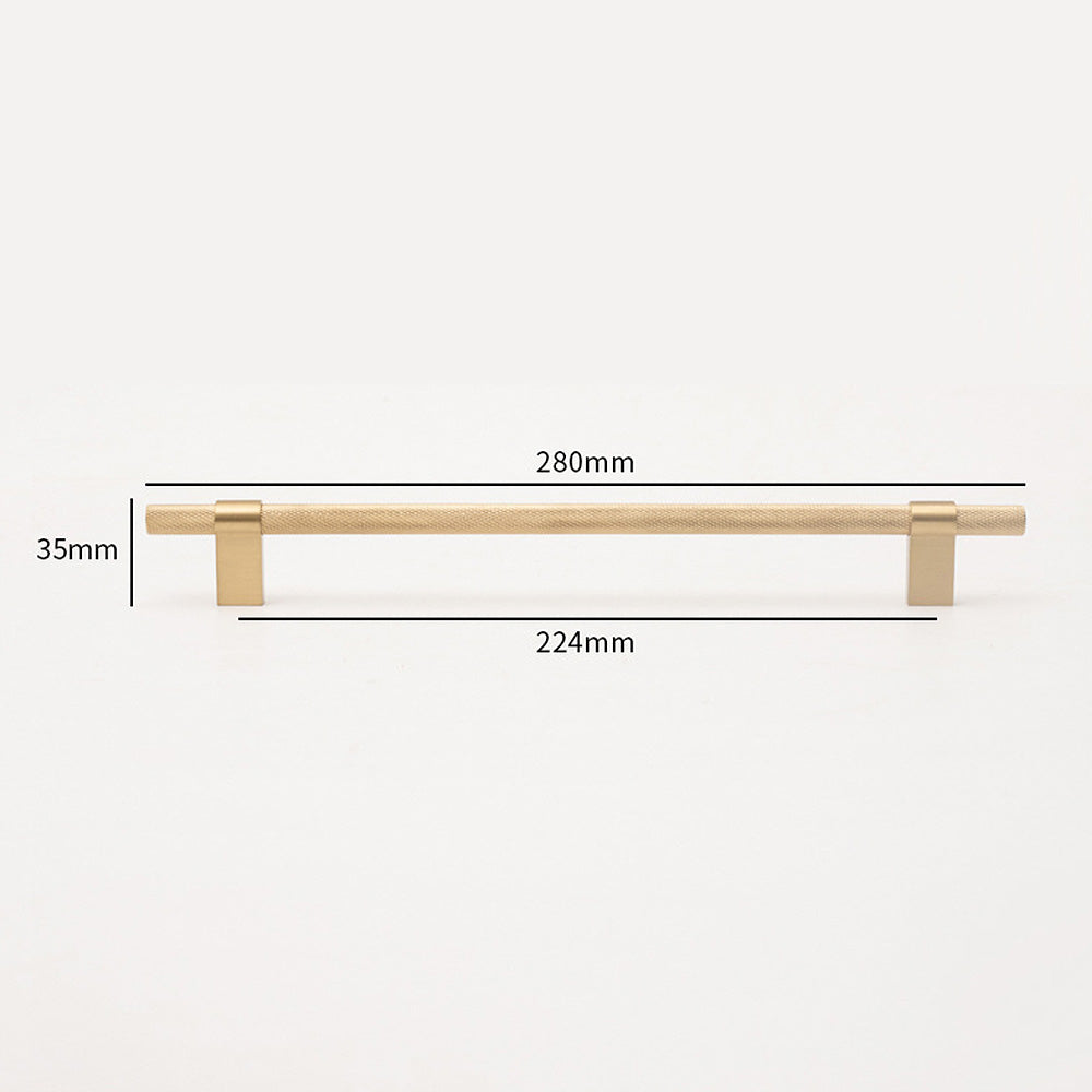 Simple Brass Cabinet Door Handle Black Gold Long Pull