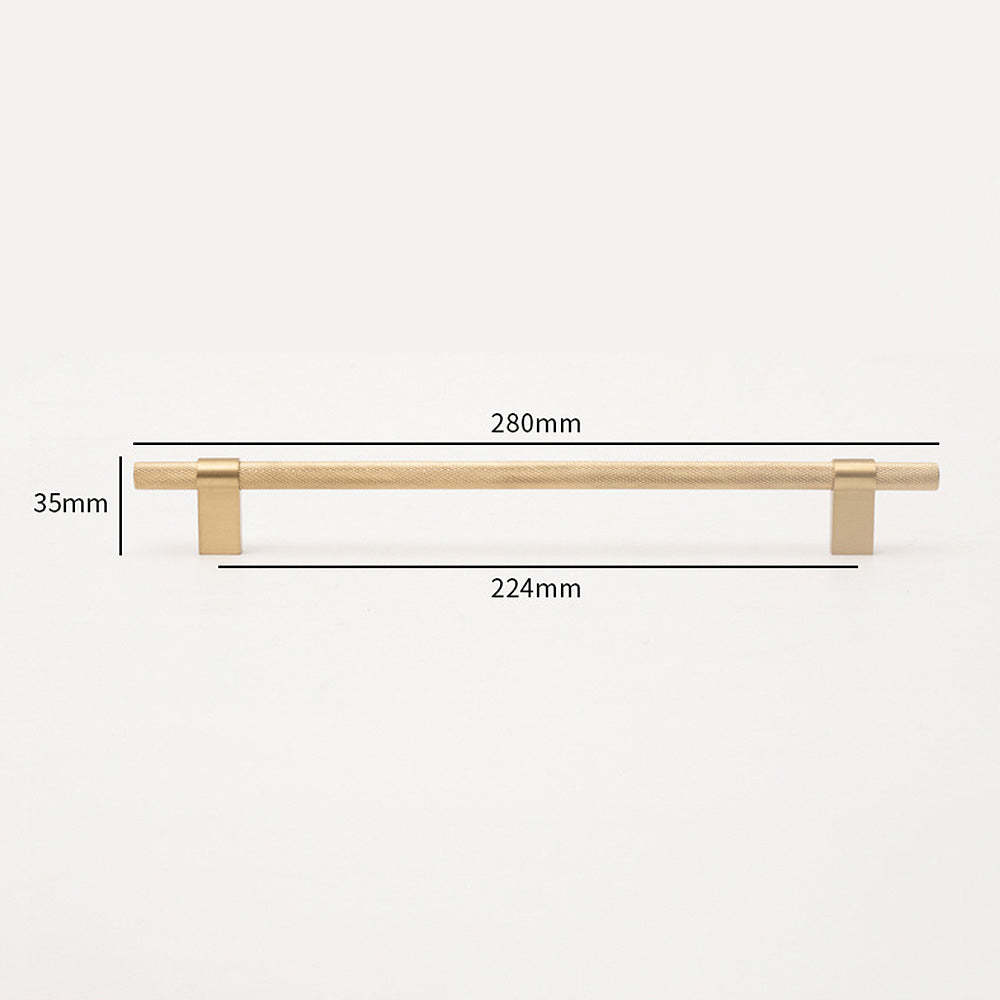 Simple Brass Cabinet Door Handle Black Gold Long Pull