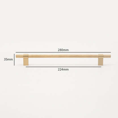 Simple Brass Cabinet Door Handle Black Gold Long Pull