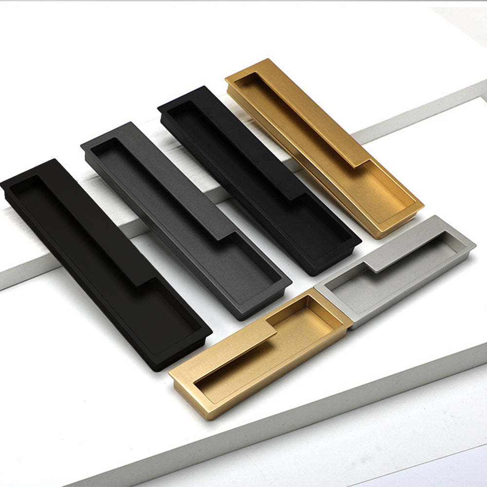 Left Right Hidden Slotted Recessed Handles