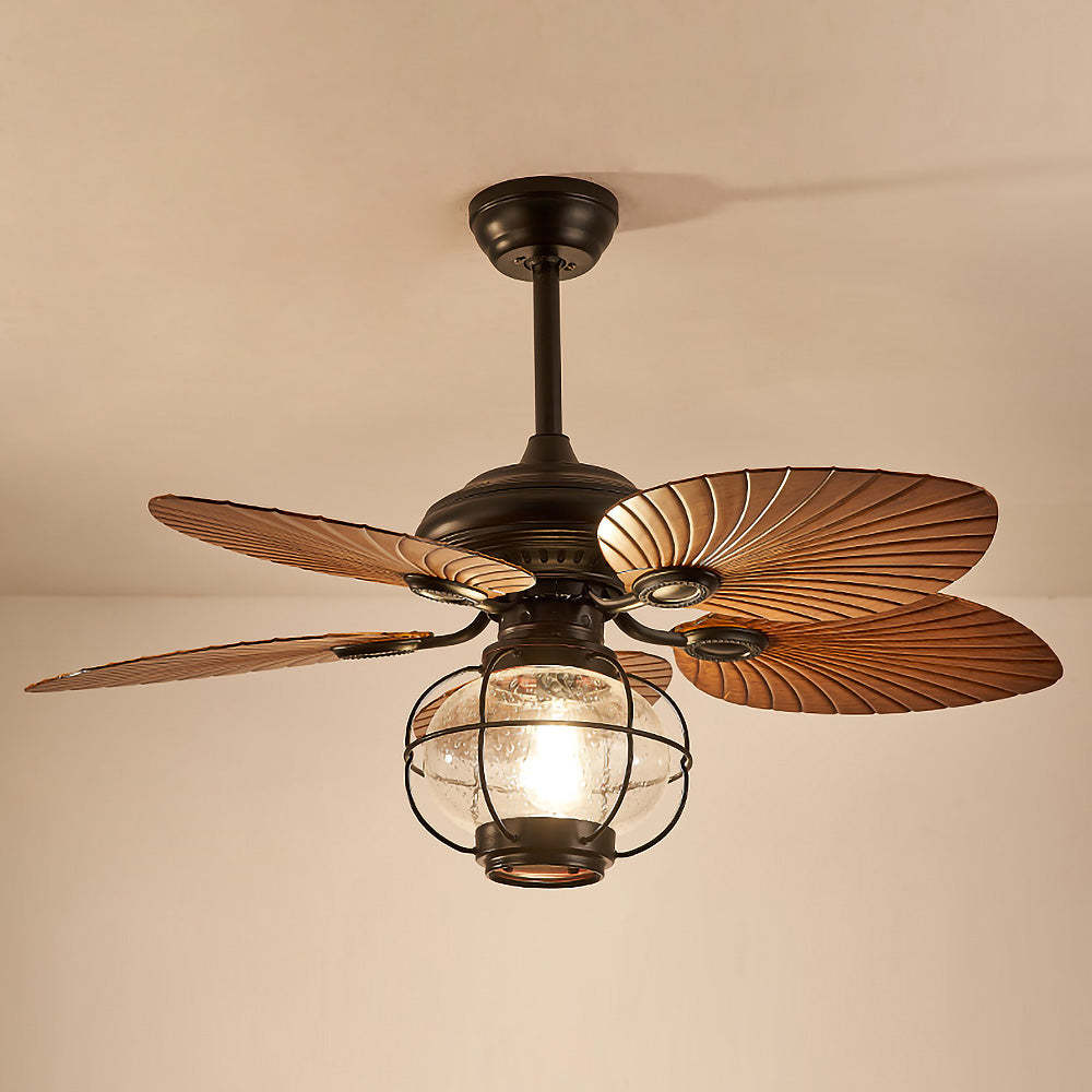 Black Vintage Creative Flying Ceiling Fans with Outdoor Lights -Homdiy