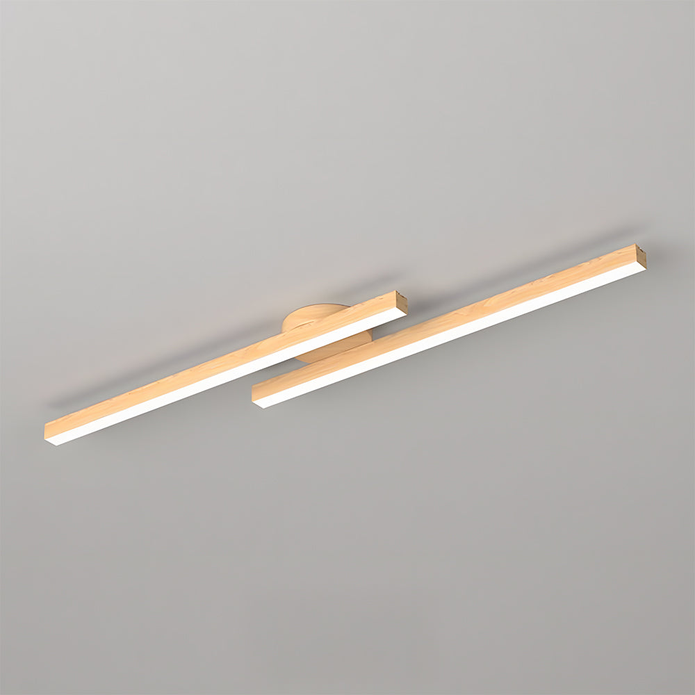 Minimalist Linear Ceiling Lighting Fixture Semi Flush Mount Ceiling Lights for Living Room Bedroom
