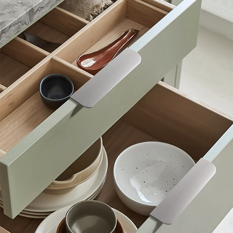 Aluminum Alloy Round Arc Shape Invisible Handle For Cabinet