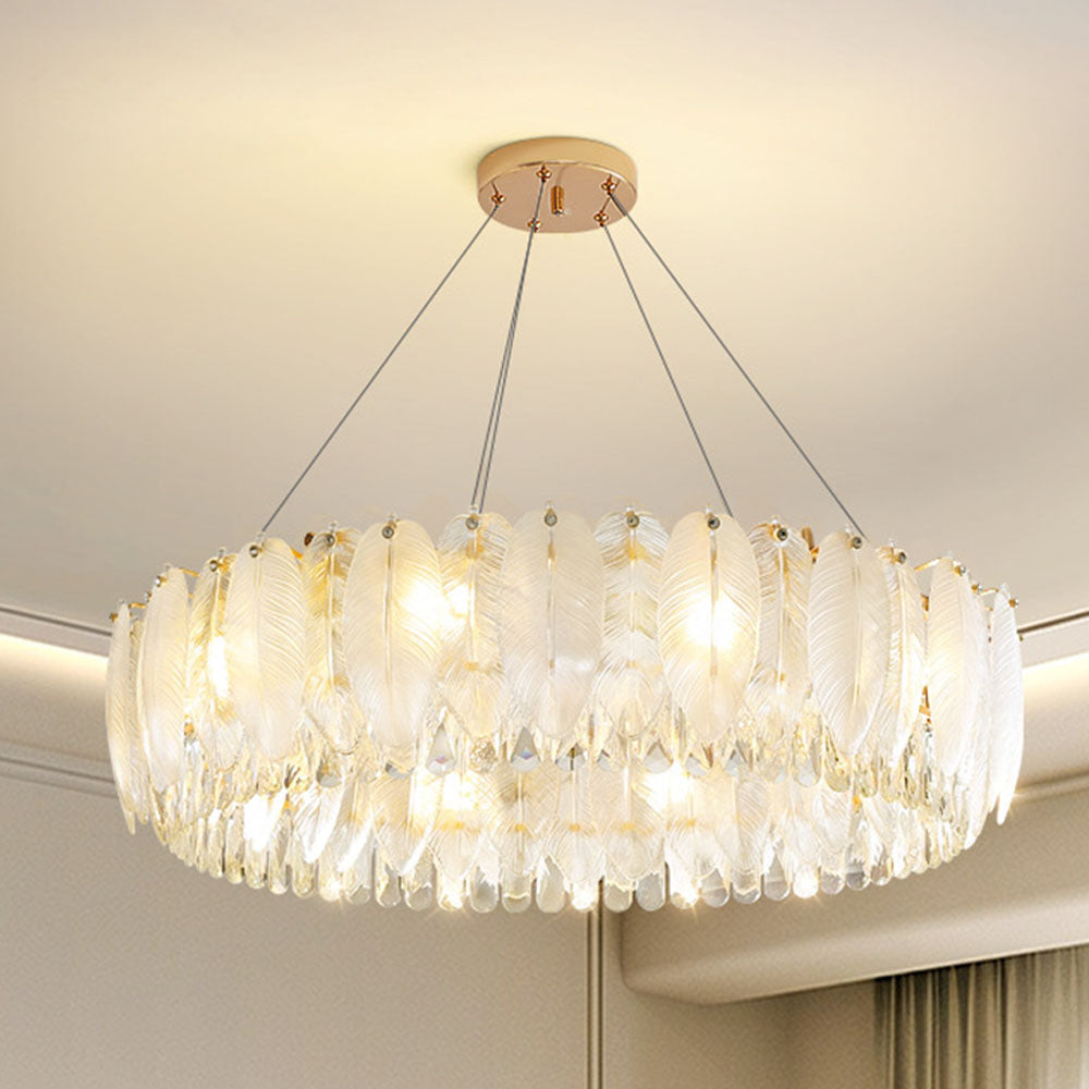 Crystal round pendant light cheap