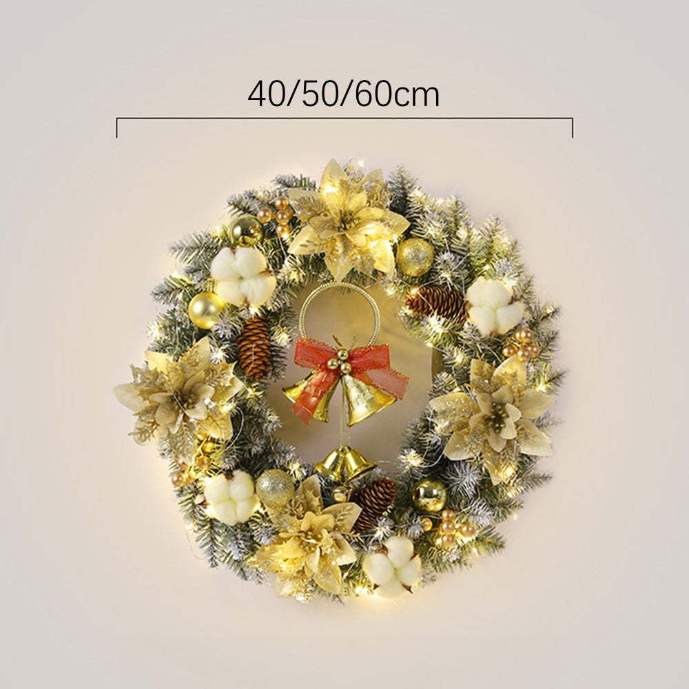 Christmas Wreath Bell Ball Lightings LED Wall Light