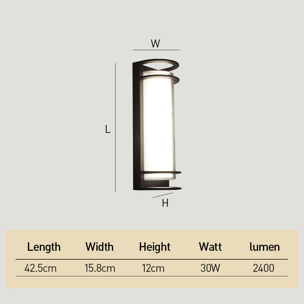 Modern Acrylic Round Led Outdoor Wall Lights IP68