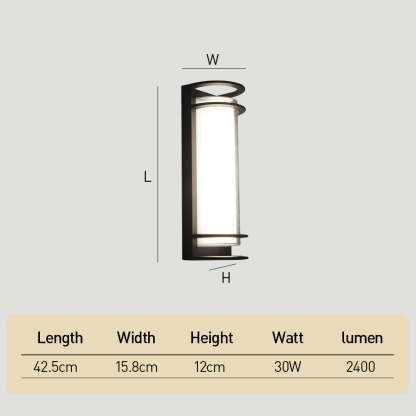 Modern Acrylic Round Led Outdoor Wall Lights IP68