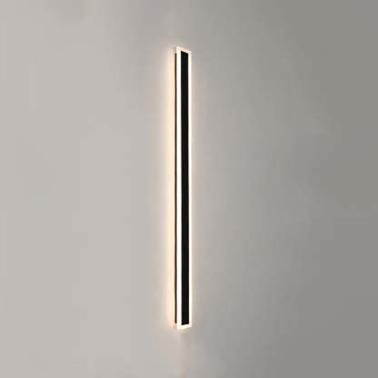 IP65 Modern Long Stripe Black Outdoor LED Porch Wall Lights